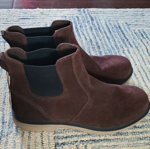 Men's Sorel Carson Chelsea Brown Suede Boots sz 11.5